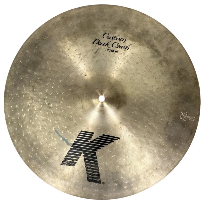 Used Zildjian K Custom Dark Crash Cymbal 17" - Good - Drum Center Of Portsmouth