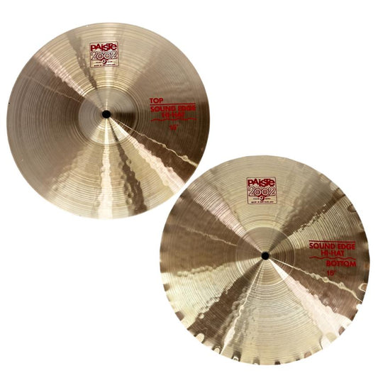 Used Paiste 2002 Sound Edge Hi Hat Cymbals 15" - Very Good - Drum Center Of Portsmouth