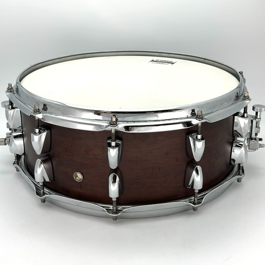 Used Yamaha Tour Custom Maple Snare Drum 14x5.5 Chocolate Satin - Very Good - Drum Center Of Portsmouth