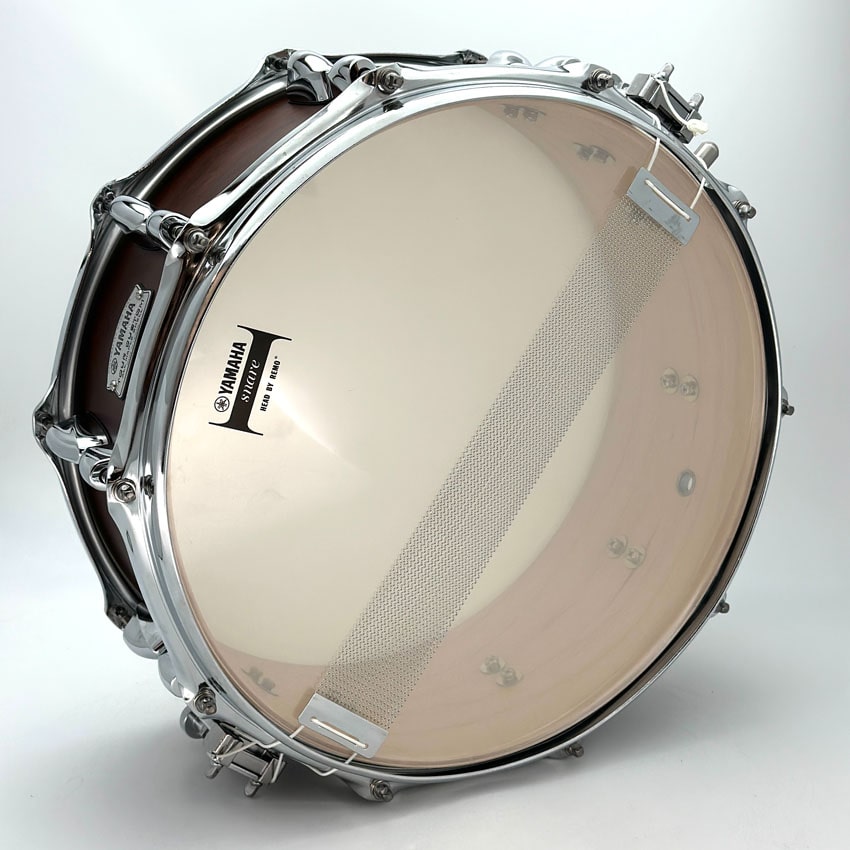 Used Yamaha Tour Custom Maple Snare Drum 14x5.5 Chocolate Satin - Very Good - Drum Center Of Portsmouth