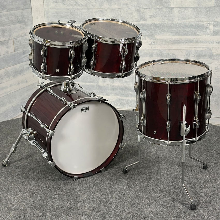 Used Yamaha Recording Custom 4pc Jazz Drum Set Classic Walnut - Very Good - Drum Center Of Portsmouth