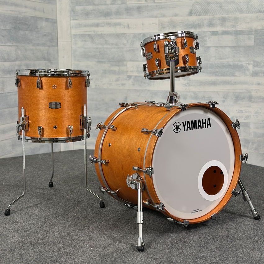 Used Yamaha Absolute Hybrid 3pc Drum Set 20/10/14 Vintage Natural - Very Good - Drum Center Of Portsmouth