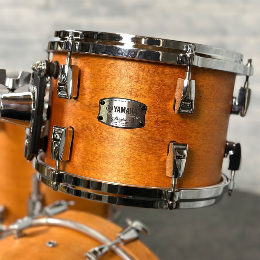 Used Yamaha Absolute Hybrid 3pc Drum Set 20/10/14 Vintage Natural - Very Good - Drum Center Of Portsmouth