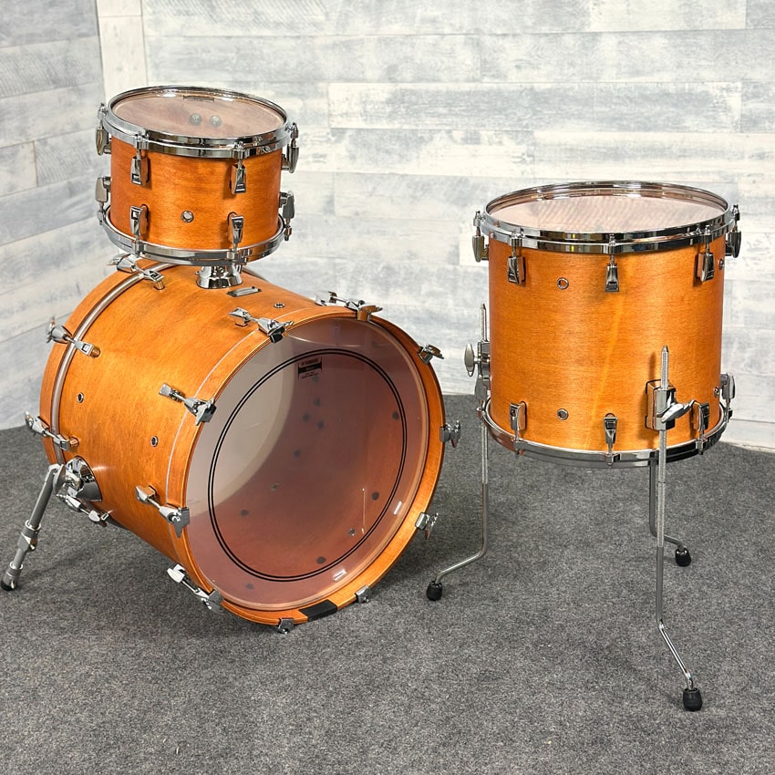 Used Yamaha Absolute Hybrid 3pc Drum Set 20/10/14 Vintage Natural - Very Good - Drum Center Of Portsmouth