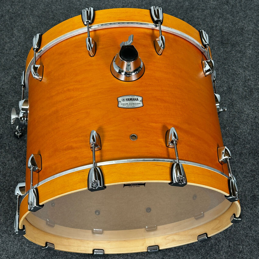Used Yamaha Tour Custom Maple Bass Drum 20x15 Caramel Satin - Very Good - Drum Center Of Portsmouth