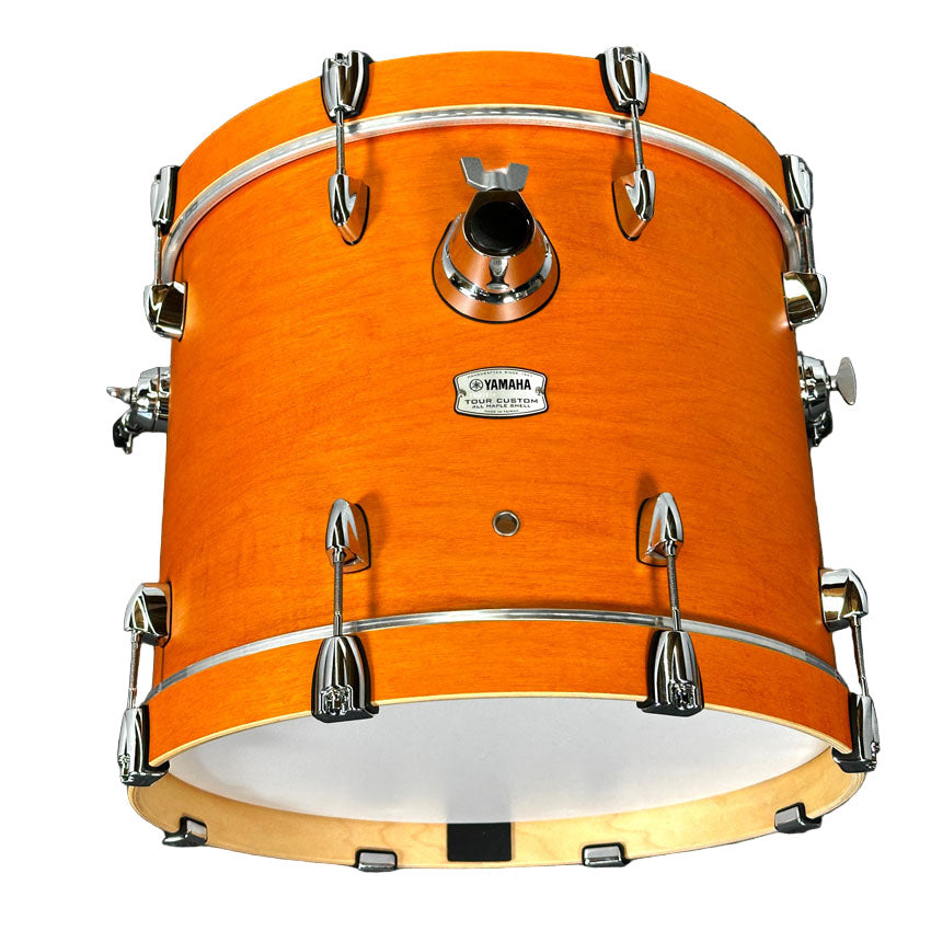 Used Yamaha Tour Custom Maple Bass Drum 18x14 Caramel Satin - Very Good - Drum Center Of Portsmouth