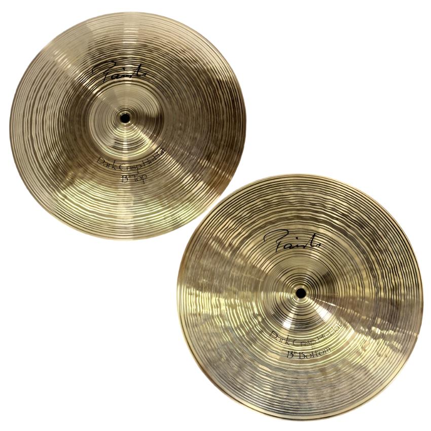 Used Paiste Signature Dark Crisp Hi Hat Cymbals 13" - Very Good - Drum Center Of Portsmouth