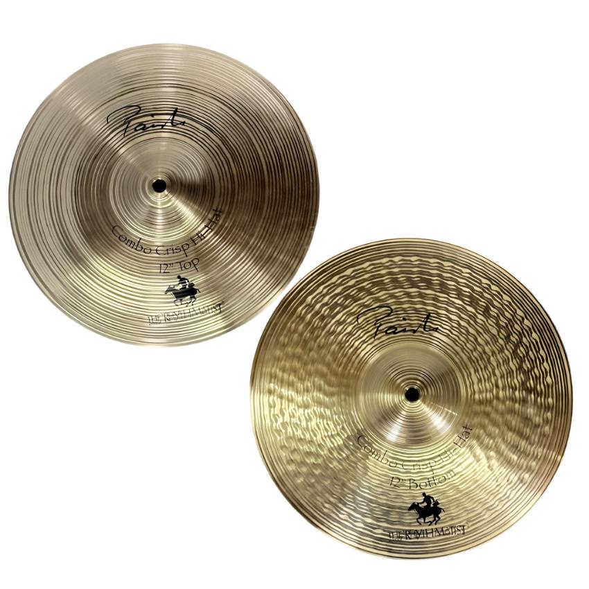 Used Paiste Signature Combo Crisp Hi Hat Cymbals 12" - Good - Drum Center Of Portsmouth