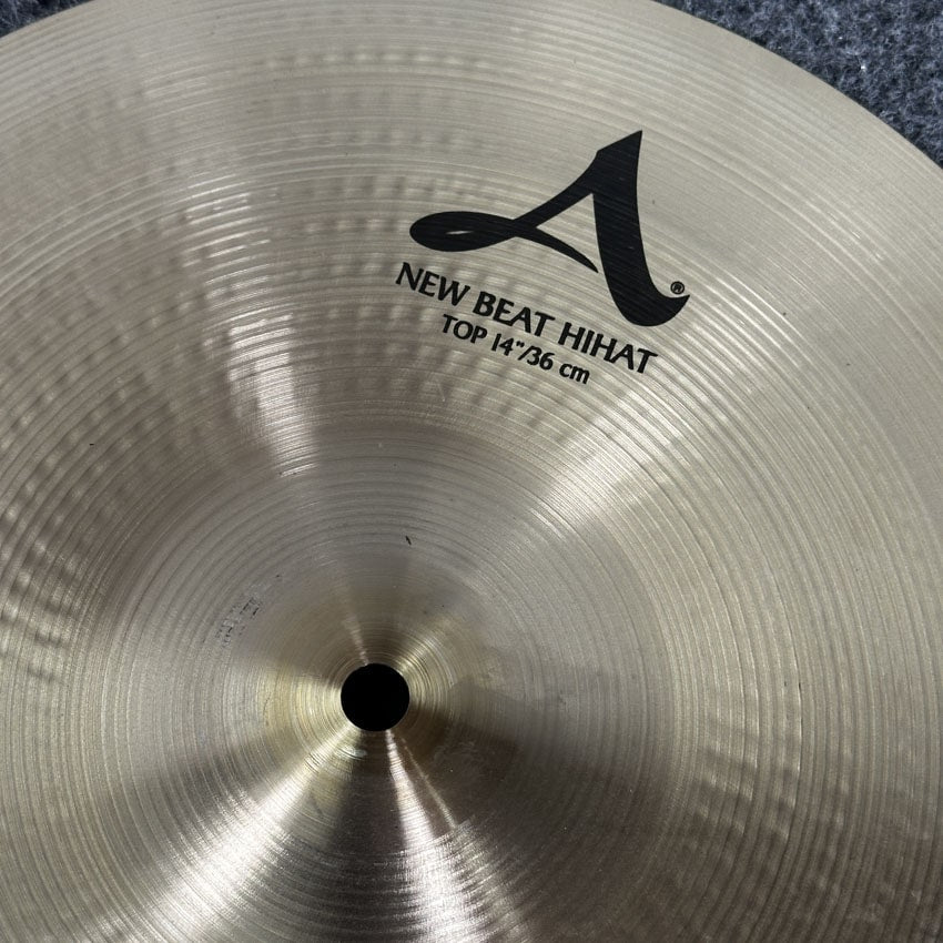 Used Zildjian A New Beat Hi Hat Cymbals 14" - Very Good - Drum Center Of Portsmouth