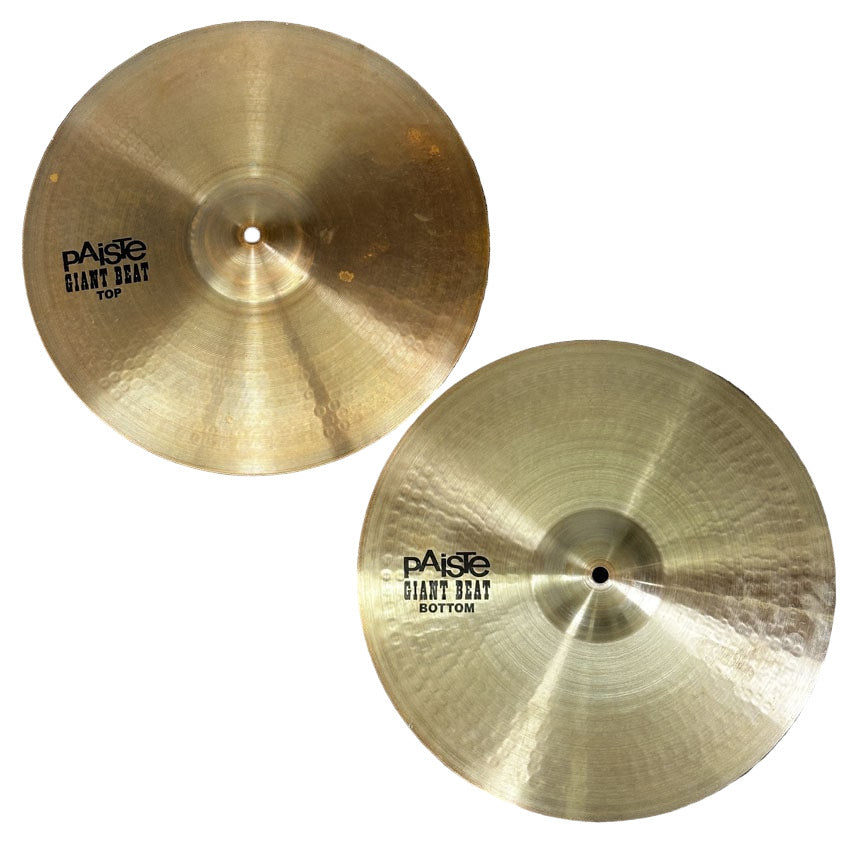 Used Paiste Giant Beat Hi Hat Cymbals 15" - Very Good - Drum Center Of Portsmouth