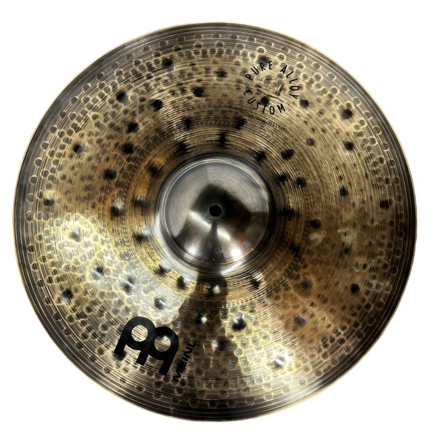 Used Meinl Pure Alloy Custom Extra Thin Hammered Crash Cymbal 18" - Good - Drum Center Of Portsmouth