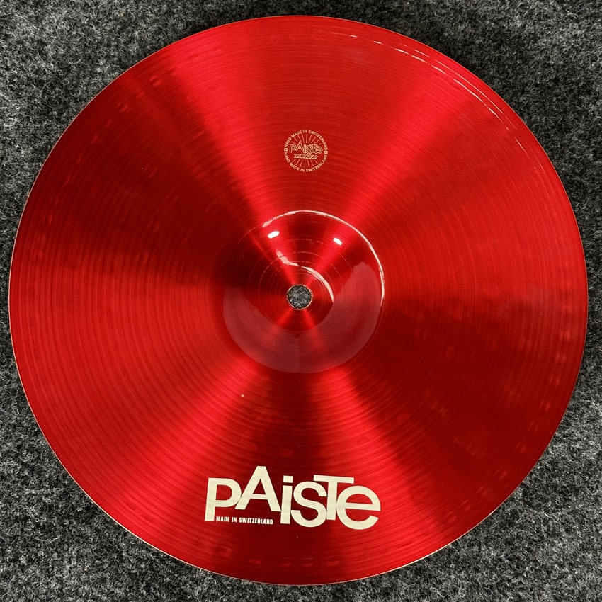 Used Paiste 900 Colorsound Splash Cymbal Red 12" - Good - Drum Center Of Portsmouth