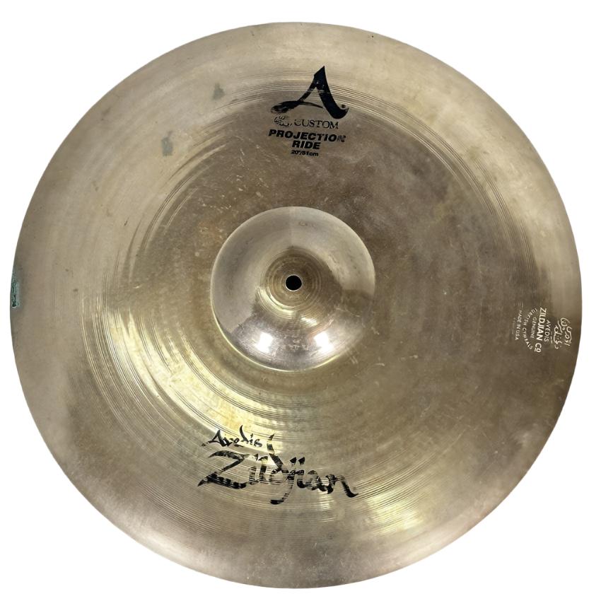 Used Zildjian A Custom Projection Ride Cymbal 20" - Good - Drum Center Of Portsmouth