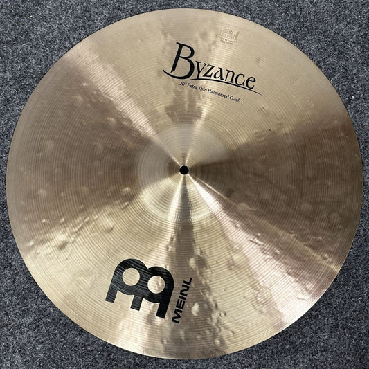 Used Meinl Byzance Extra Thin Hammered Crash Cymbal 20" - Very Good - Drum Center Of Portsmouth