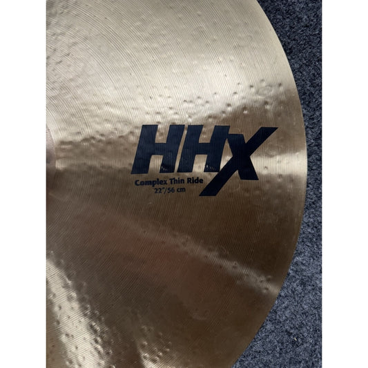 Used Sabian HHX Complex Thin Ride Cymbal 22" - Excellent - Drum Center Of Portsmouth