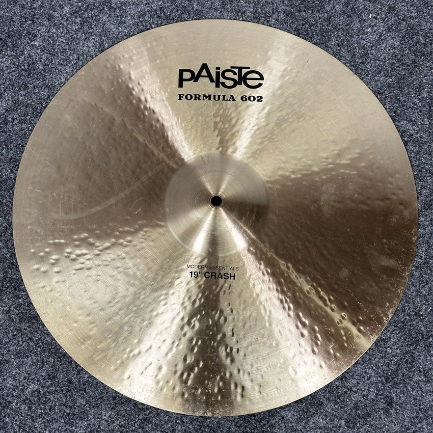Used Paiste Formula 602 Modern Essentials Crash Cymbal 19" - Good - Drum Center Of Portsmouth