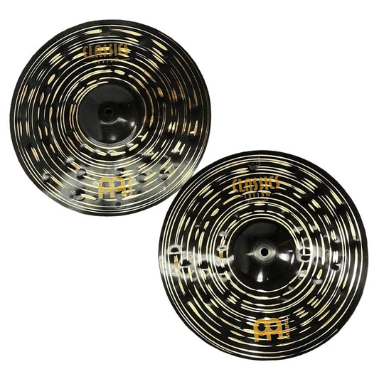 Used Meinl Classics Custom Dark Hi Hat Cymbals 14" - Good - Drum Center Of Portsmouth