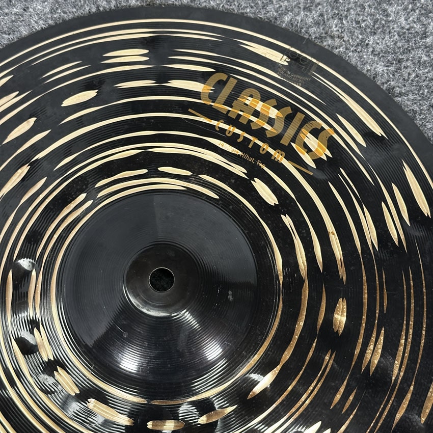 Used Meinl Classics Custom Dark Hi Hat Cymbals 14" - Good - Drum Center Of Portsmouth