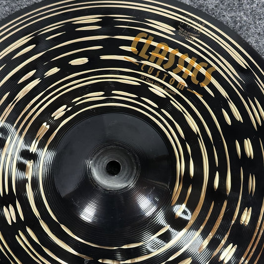 Used Meinl Classics Custom Dark Hi Hat Cymbals 14" - Good - Drum Center Of Portsmouth
