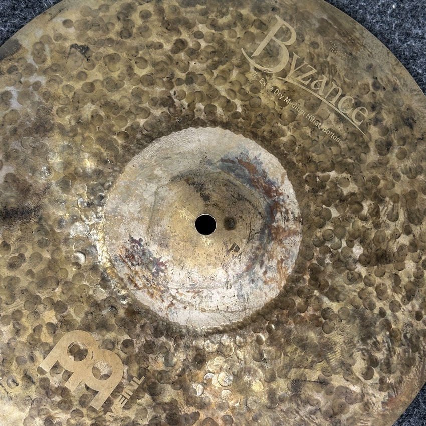 Used Meinl Byzance Extra Dry Medium Hi Hat Cymbals 14" - Good - Drum Center Of Portsmouth