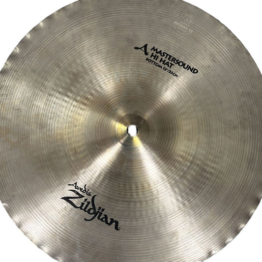 Used Zildjian A Mastersound HI Hat Cymbals 13" - Fair - Drum Center Of Portsmouth