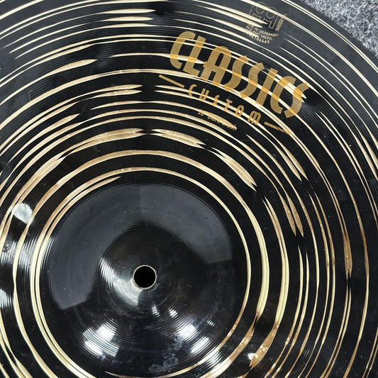 Used Meinl Classics Custom Dark Crash Cymbal 16" - Good - Drum Center Of Portsmouth