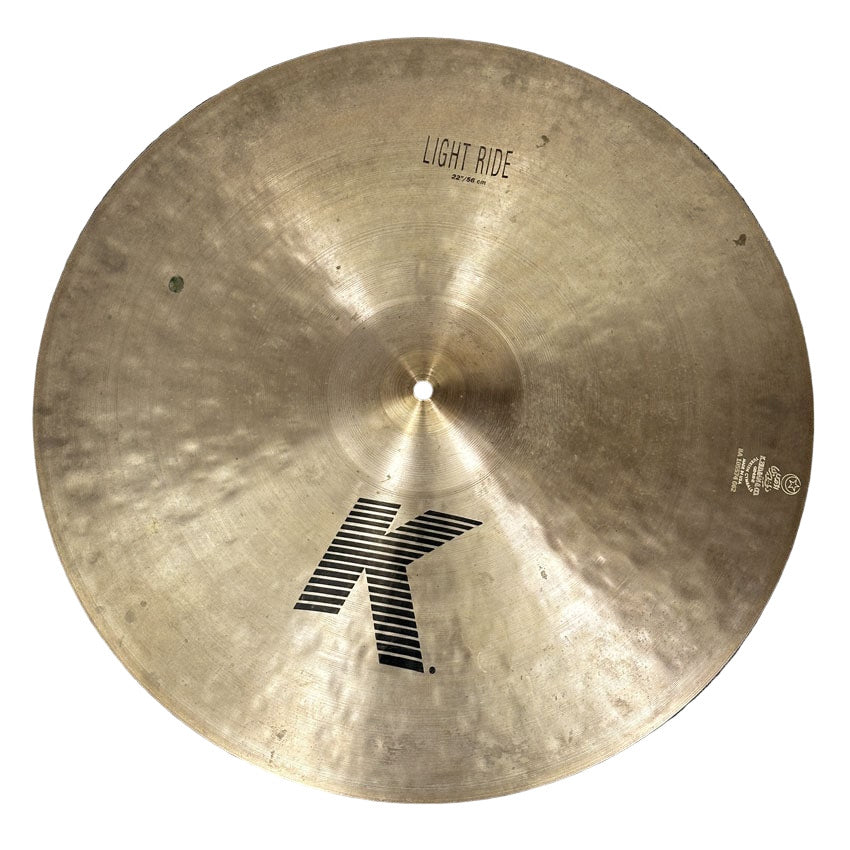 Used Zildjian K Light Ride Cymbal 22" - Good - Drum Center Of Portsmouth