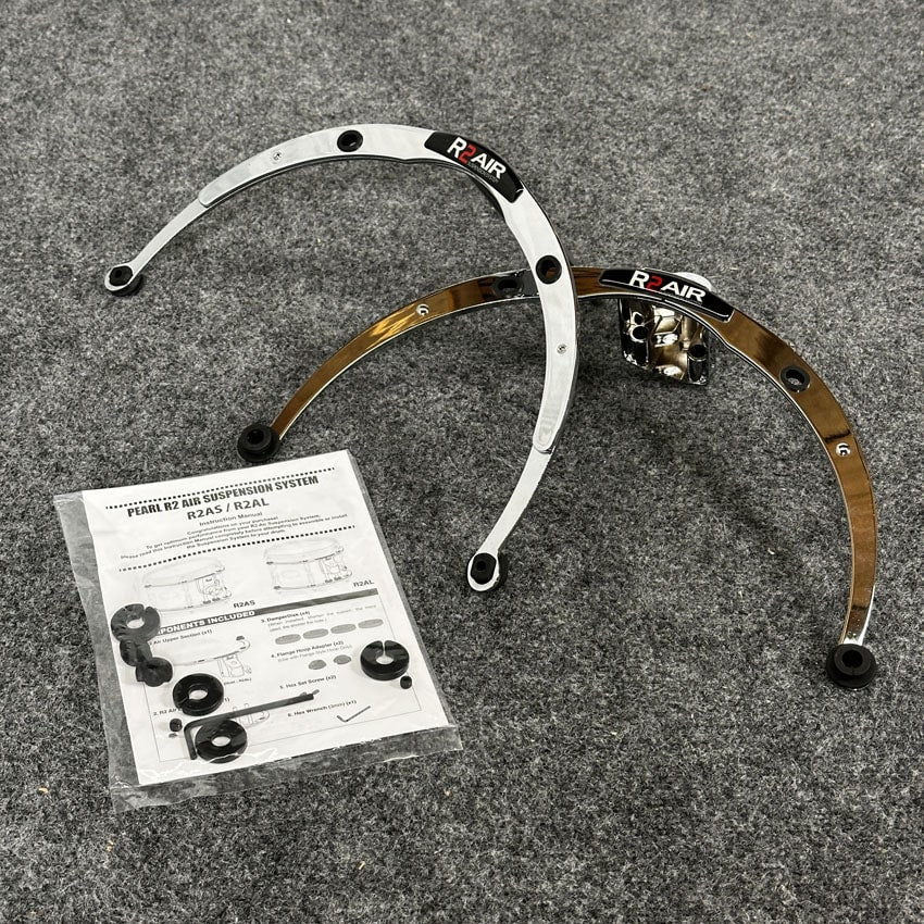 Used Pearl R2 Air Tom Mount w/L-Bracket 13x9/13x10 Chrome - Excellent - Drum Center Of Portsmouth