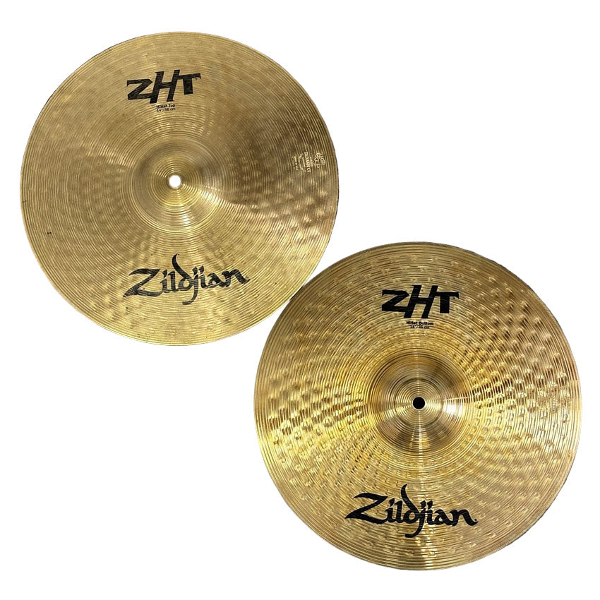Used Zildjian ZHT Hi Hat Cymbals 14" - Good - Drum Center Of Portsmouth