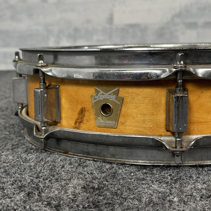 Used Ludwig Classic Maple Snare Drum 13x3.5 Natural Maple Gloss - Fair - Drum Center Of Portsmouth