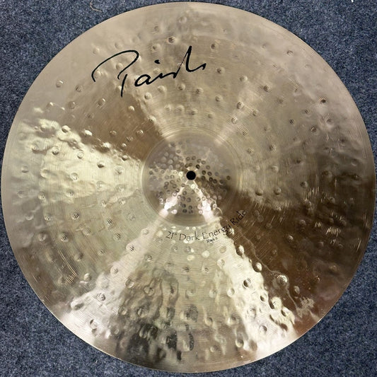 Used Paiste Signature Dark Energy MKII Ride Cymbal 21 - Good - Drum Center Of Portsmouth