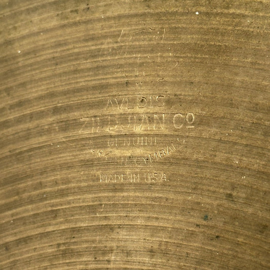 Used Vintage Zildjian A Hi Hat Bottom Cymbal 14" - Fair - Drum Center Of Portsmouth