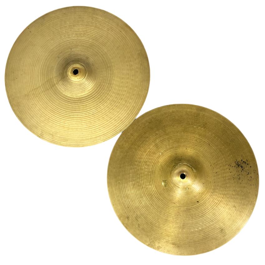 Used Vintage Zildjian A Hi Hat Cymbals 14" - Good - Drum Center Of Portsmouth