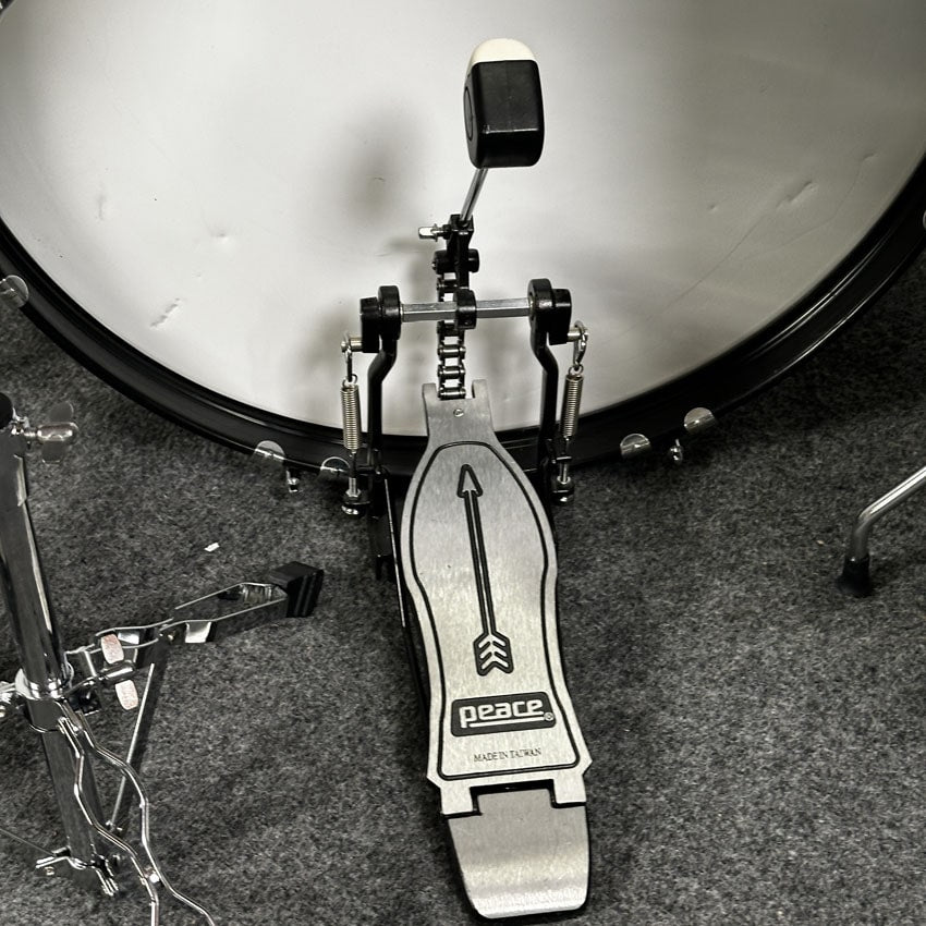 Used Enforcer 5pc Drum Set Compete w/Cymbals & Hw, Blue - Very Good - Drum Center Of Portsmouth
