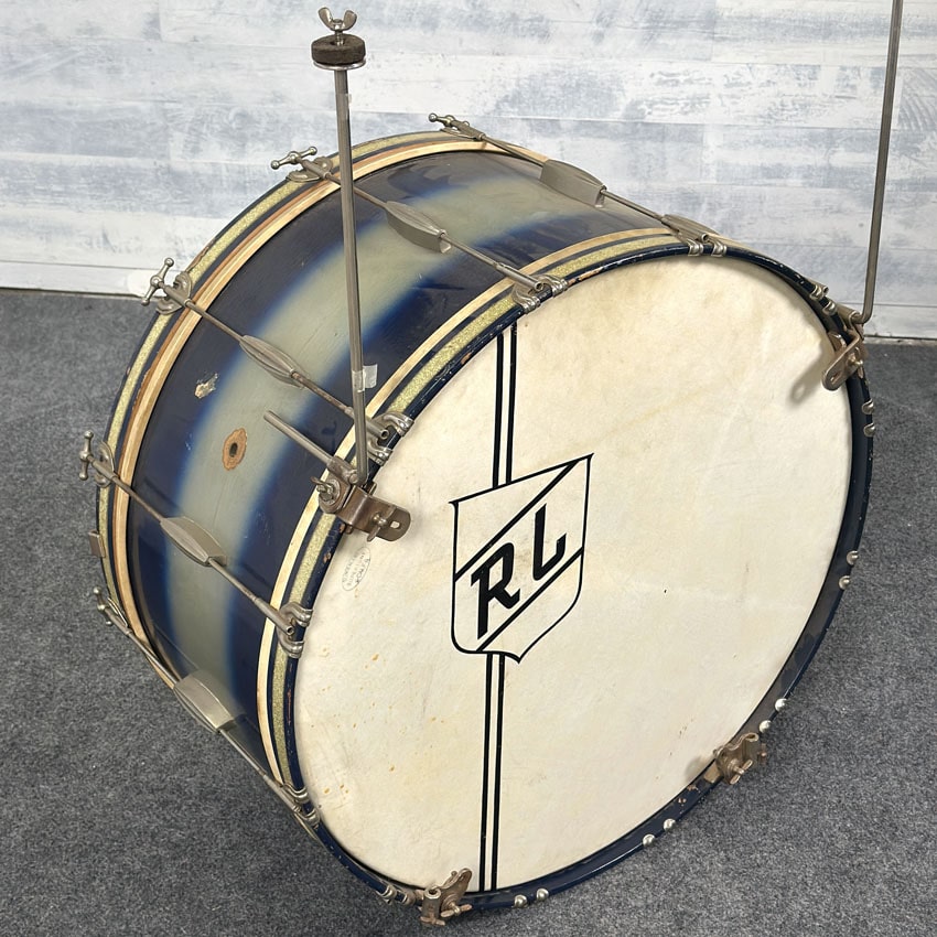Used Vintage Slingerland Radio King 4pc Drum Set Blue Duco - Good - Drum Center Of Portsmouth