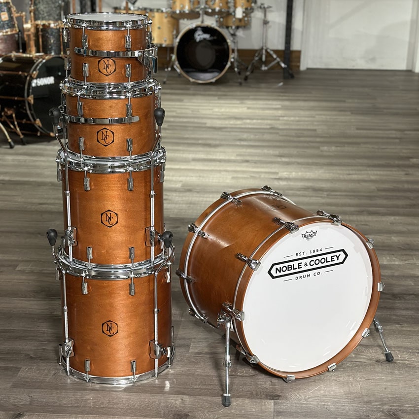 Used Noble & Cooley CD Maple 5pc Drum Set Honey Maple Oil - Very Good - Drum Center Of Portsmouth