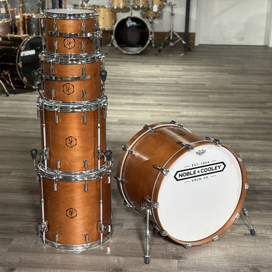 Used Noble & Cooley CD Maple 5pc Drum Set Honey Maple Oil - Very Good - Drum Center Of Portsmouth