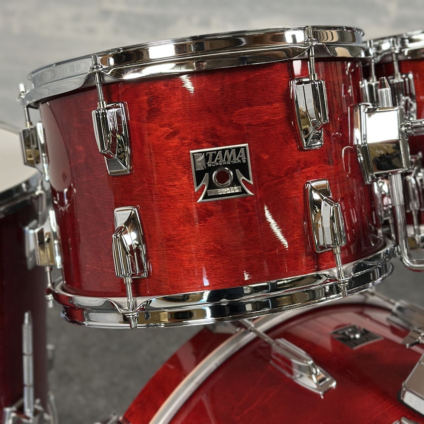 Used Tama 50th Limited Superstar Reissue 4pc Drum Set Cherry Wine - Very Good - Drum Center Of Portsmouth