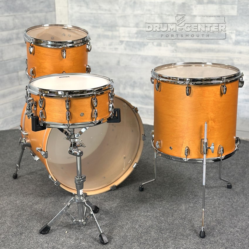Yamaha Tour Custom Maple 4pc Drum Set 22/12/16/14 Caramel Satin - Drum Center Of Portsmouth
