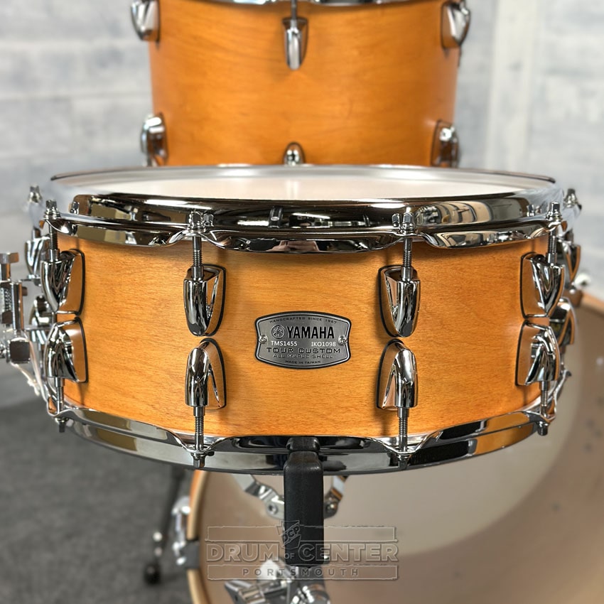 Yamaha Tour Custom Maple 4pc Drum Set 22/12/16/14 Caramel Satin - Drum Center Of Portsmouth