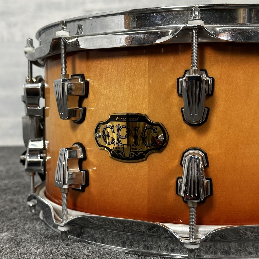 Used Ludwig Epic Series 20-Ply Birch Snare Drum 14x7 - Good - Drum Center Of Portsmouth