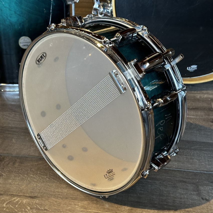 Used Mapex Birch Meridian 5pc Drum Set Sapphire Blue Fade - Good - Drum Center Of Portsmouth