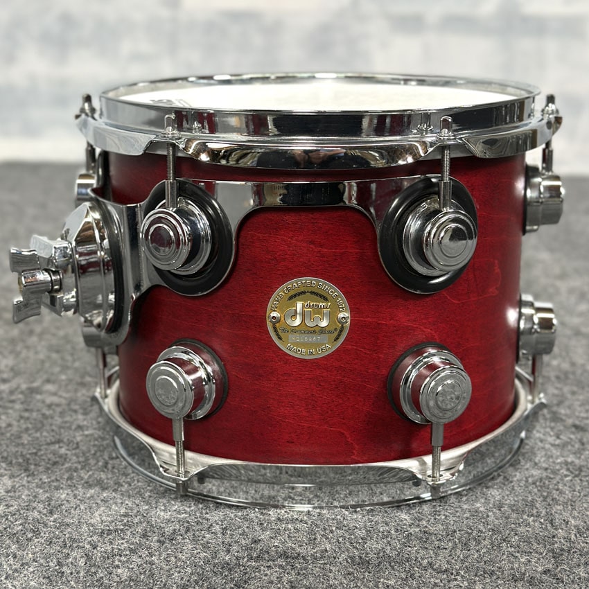 Used DW Collectors Maple 6pc Drum Set Satin Cherry Oil - Good - Drum Center Of Portsmouth