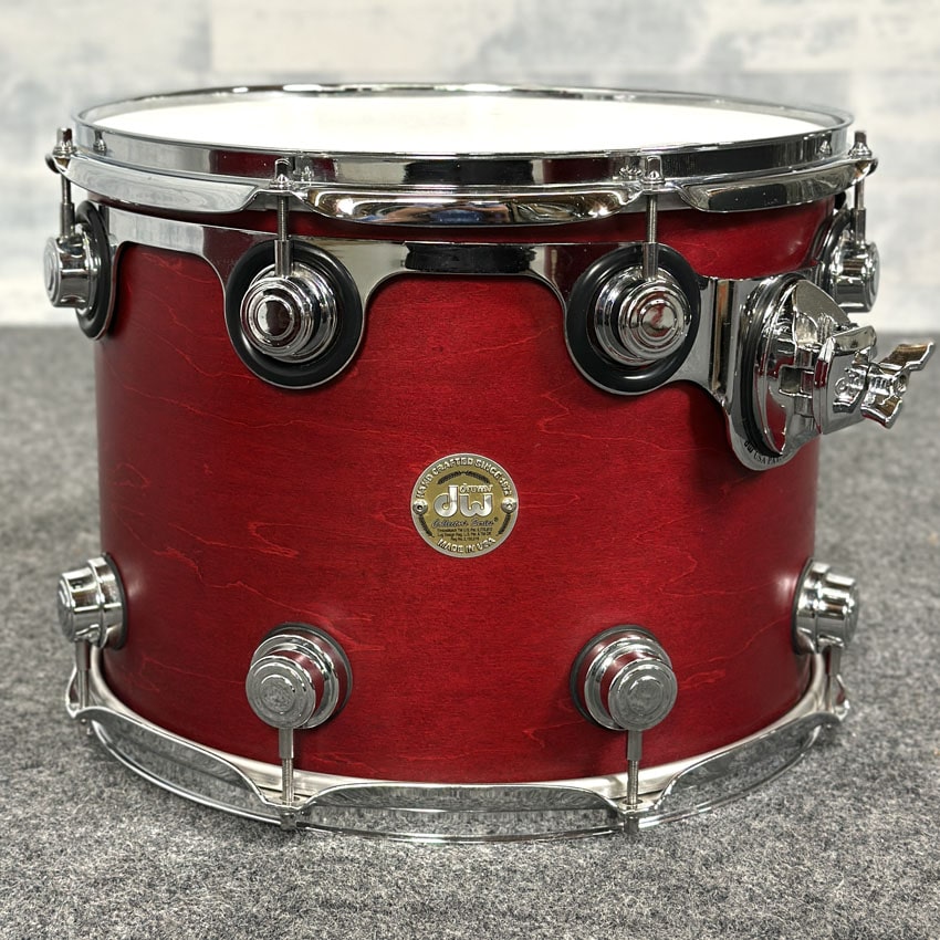 Used DW Collectors Maple 6pc Drum Set Satin Cherry Oil - Good - Drum Center Of Portsmouth