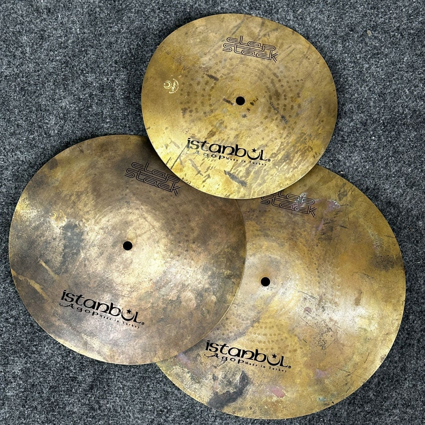 Used Istanbul Agop Clap Stack Cymbal Trio - Very Good - Drum Center Of Portsmouth