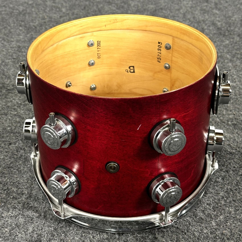 Used DW Collectors Maple 6pc Drum Set Satin Cherry Oil - Good - Drum Center Of Portsmouth