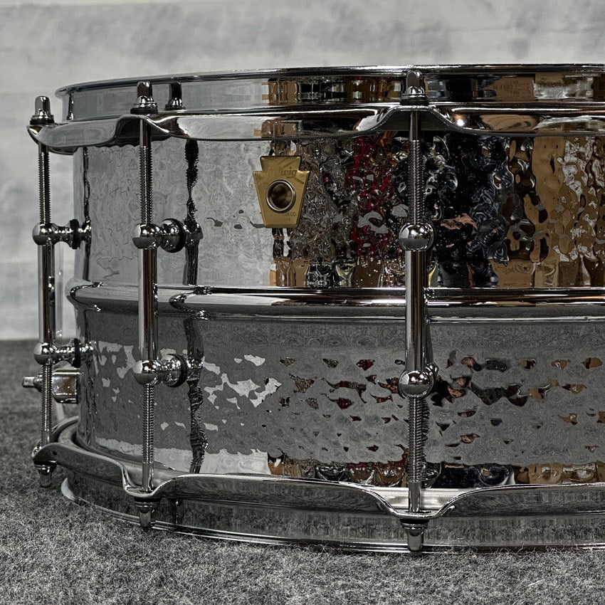 Used Ludwig Supraphonic Hammered Snare Drum 14x6.5 w/Tube Lugs - Drum Center Of Portsmouth