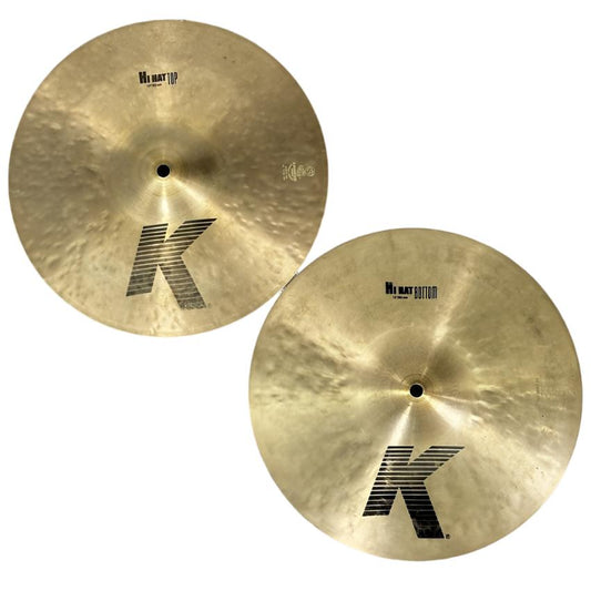 Used Zildjian K Hi Hat Cymbals 13" - Very Good - Drum Center Of Portsmouth