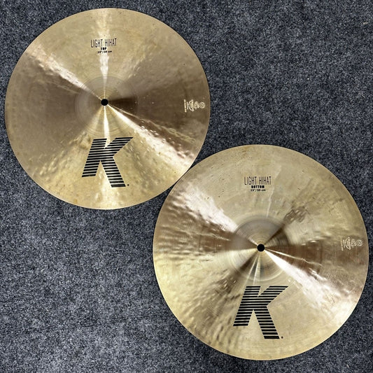 Used Zildjian K Light Hi Hat Cymbals 15" - Good - Drum Center Of Portsmouth