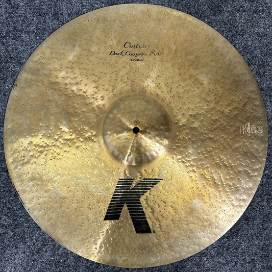 Used Zildjian K Custom Dark Complex Ride Cymbal 21" - Good - Drum Center Of Portsmouth